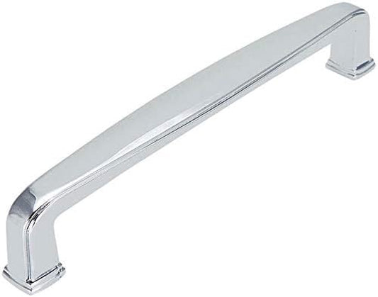 4392-128CH Polished Chrome Modern Cabinet Hardware Handle Pull - 10 Pack, 5" (128mm) Hole Centers